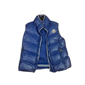 Moncler blue down puffer vest